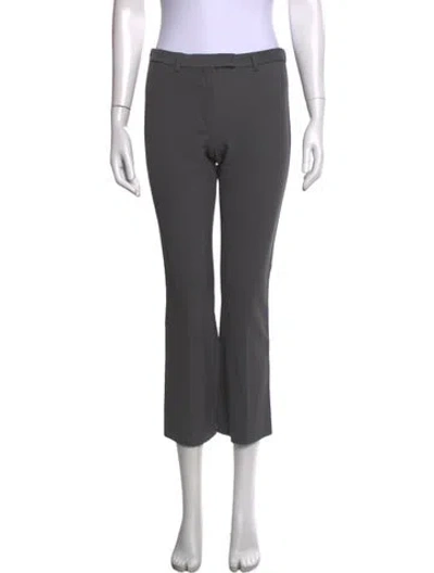 Pre-owned S Max Mara Straight Leg Pants In Grey