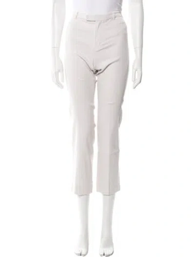 Pre-owned S Max Mara Straight Leg Pants In Neutrals