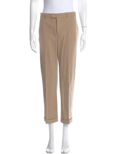 Pre-owned S Max Mara Straight Leg Pants In Neutrals