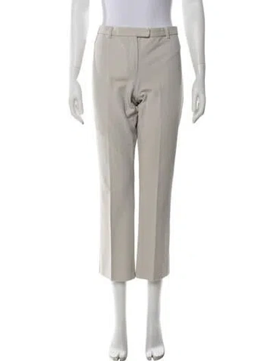 Pre-owned S Max Mara Straight Leg Pants In Neutrals