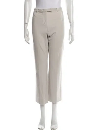 Pre-owned S Max Mara Straight Leg Pants In Neutrals