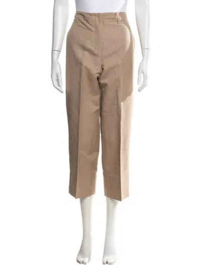 Pre-owned S Max Mara Straight Leg Pants In Neutrals