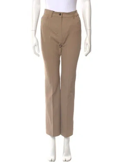 Pre-owned 's Max Mara Straight Leg Pants W/ Tags In Neutrals
