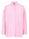 S Max Mara Straight Poplin Shirt Shirts Rose