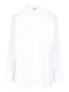 S Max Mara Straight Poplin Shirt Shirts White