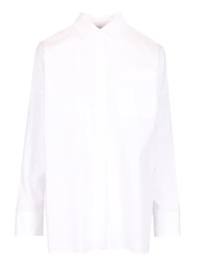 's Max Mara Straight Poplin Shirt Shirts White