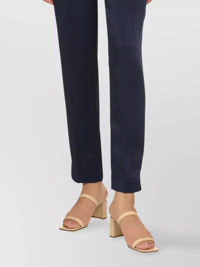 S Max Mara Straight-leg Tailored Trousers In Blue