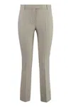 S Max Mara Slim Fit Mid-rise Trousers In Beige