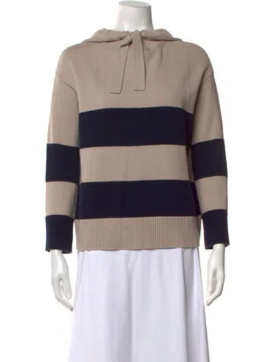 Pre-owned S Max Mara Striped Crew Neck Sweater In Neutrals