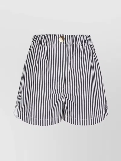 S Max Mara Striped Detail Short Pants In Blue