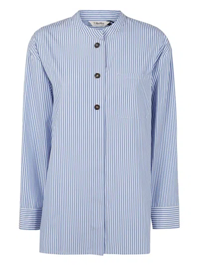 's Max Mara Striped Shirt In Blue