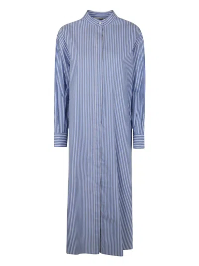 S MAX MARA STRIPED SHIRT DRESS