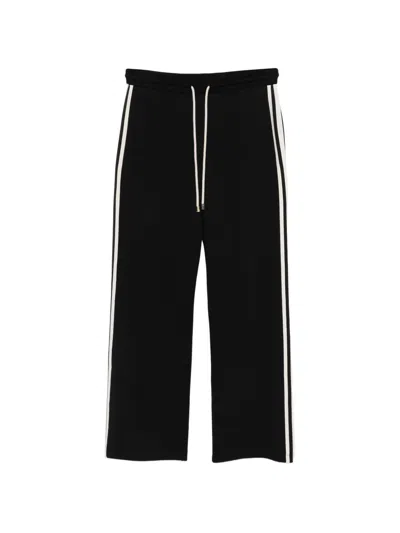 's Max Mara Stripe-detail Trousers In Black