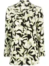 S Max Mara Studio Floral-print Blazer In Schwarz