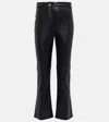 S Max Mara Sublime Faux Leather Flared Pants In Black