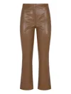 S Max Mara Womens  Sublime Straight-leg Coated Faux-leather Trousers In Brown
