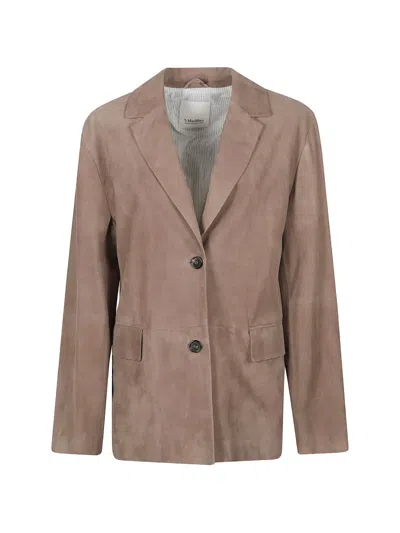 's Max Mara Suede Blazer In Neutral
