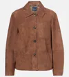 's Max Mara Suede Overshirt In Brown