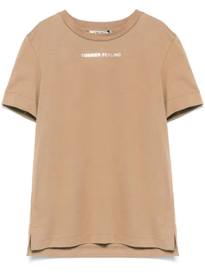 's Max Mara S Max Mara Summer Feeling Cotton T-shirt In Beige