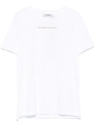 's Max Mara S Max Mara Summer Feeling Cotton T-shirt In White