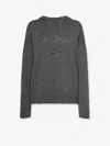 's Max Mara Gorizia Logo Knit Sweatshirt In Grey