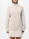 S Max Mara ' Woman Turtleneck Cream Size L Cashmere In Beige
