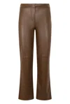 S Max Mara Synthetic Leather Pants In Multi