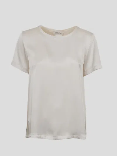 's Max Mara Rebecca Satin T-shirt In White