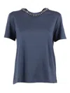 S Max Mara T-shirt Bingo In Blue