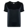 S Max Mara Rebecca Short-sleeved Blouse In Blue
