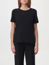's Max Mara S Max Mara Reno Crew Neck Cotton T Shirt In Schwarz