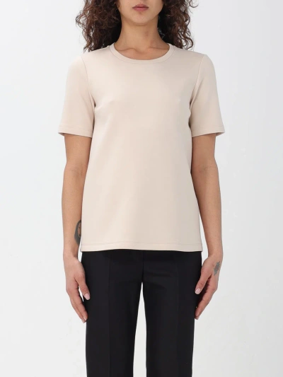 's Max Mara Écru Cotton-blend T-shirt In Yellow Cream