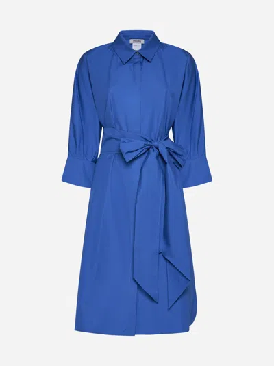 's Max Mara Tabata Cotton Shirt Dress In Blue