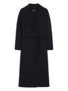 's Max Mara Tailored Belted Coat In Black
