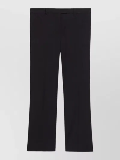 S Max Mara Tailored Pants Umanita Front Crease Detail In Black