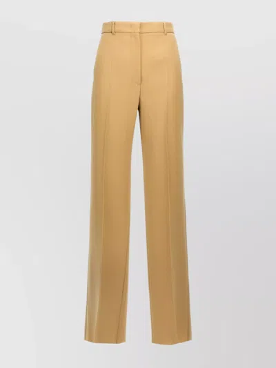 S Max Mara Tailored Starlight Trousers With Front Crease In Brown