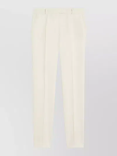 S Max Mara Tailored Trousers In White