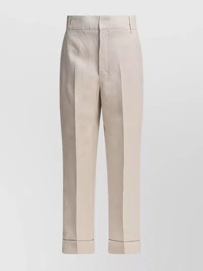 S Max Mara Anselmo Straight-leg Tailored Pants In Cream