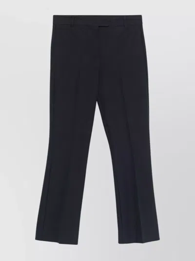 S Max Mara Tailored Trousers With Pockets And Crease In Black