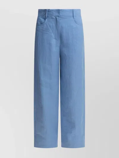 's Max Mara Tailored Trousers With Pockets And Loops In Blue