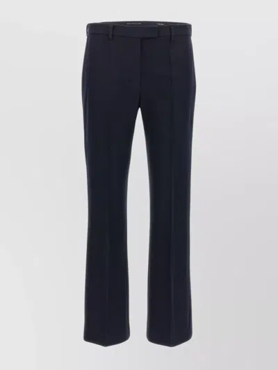 S Max Mara Dart-detail Tailored Trousers In Blue
