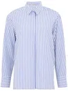 S Max Mara Tata Shirt In Striped In Cotton In White