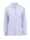S Max Mara Tata Shirt In Striped In Cotton In White