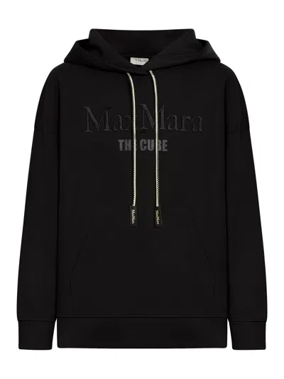 's Max Mara Technical Jersey Sweatshirt In Black