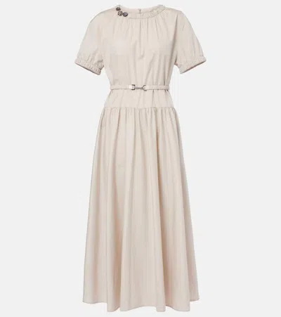 's Max Mara Terry Cotton Poplin Midi Dress