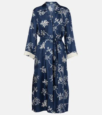 S MAX MARA TIMEO PRINTED TWILL WRAP DRESS