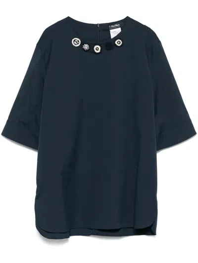 S Max Mara Top Dora In Blue