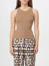 S Max Mara Amburgo Top In Cotton In Camel