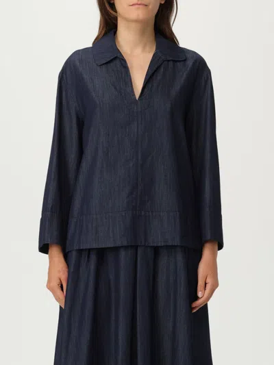 's Max Mara Top  Woman Color Denim