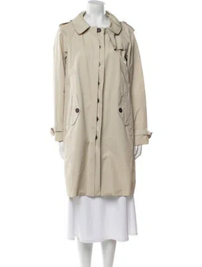 Pre-owned S Max Mara Trench Coat In Neutrals